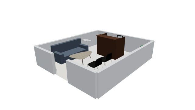 Reception & Lounge floor plan